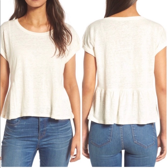 Madewell Caplan Linen Tee - Picture 2 of 5